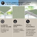 Blumfeldt Gazebo da giardino 3 x 3 m con telaio in alluminio, barnum pieghevole, tela rivestimento idrorepellente, pergola impermeabile, gazebo esterno con tetto impermeabile e resistente al vento, UV - 2