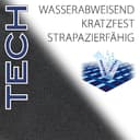 Ferplast Cuccia Cane Cuscino Cane Cane Taglia Media Tessuto Antigraffio Lavabile a mano a 30° Materassino Cane Impermeabile 80 x 60 x 11 cm.Nero - 6