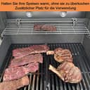 65,4 cm Edelstahl Warmhalterost für Weber Genesis II 300 Serie, 66044 Grill-Warmhalter für Genesis II E-310/E-315, II E-330/E-335, II S-310/S-335 Gasgrills, Grill-Ersatzteile Grillrost für Genesis II - 6