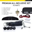 CAR PASSION Kit Sensori di Parcheggio Auto Universali - Sistema Assistenza Retromarcia con Ultrasuoni, Display LCD e Avviso Acustico - Facile Installazione (Bianco) - 8