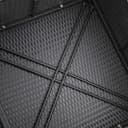 Casaria® Gartenmöbel Lounge Set Wetterfest 5 Personen Polyrattan Sicherheitsglas Tisch Outdoor Sitzkissen Terrassenmöbel Eck Sofa Schwarz Creme - 5