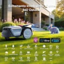Sunseeker V1 con Garage, Robot Tagliaerba Senza Filo Perimetrale, 300 m² per Piccoli Giardini, Vision AI, Evitamento degli Ostacoli, Pendenze 27%, Taglio con un Clic, Controllo tramite App - 3