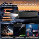 Compresor Aire Portátil 8000mAh, 150PSI Inflador Ruedas Coche, Inflador Eléctrico con Doble Alimentación Recargable, Pantalla Digital y Luz LED, Apagado Automático, para Coche, Moto, Bicicleta, Pelota - 6