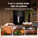 Cecotec Freidora de Aire sin Aceite 6,5L con Doble Resistencia Cecofry&Grill Duoheat 6500 Plus. 2200W, Air Fryer, Grill y Plancha, Pizzas, Ventana Visualización, 12 Menús, Temperatura 40-200°C - 3