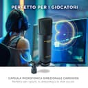 Marantz Professional MPM1000U Microfono a Condensatore USB per Gaming, Streaming e Podcasting -Interfaccia Audio Integrata, Supporto da Scrivania, Plug-e-Play, Nero - 4