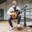 MAX SoloArt - 4/4 Akustik Gitarre für Anfänger Einsteiger Erwachsene - Akustikgitarre inkl. Tasche, Stimmgerät, Plektrum, Gurt und Zubehör - Acoustic Guitar, Konzertgitarre in Sunburst - 2