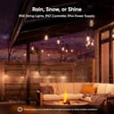 nanoleaf Matter Essentials, 15M Outdoor LED String Lights Expansion Pack (RGBICW) - Smart Multicolor Lights with 16M+ Colours, IP65 Waterproof, 20 addressable LED Bulbs, WiFi, Bluetooth & Matter - 8