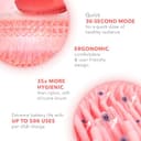 FOREO LUNA 4 mini Cepillo de limpieza facial y masajeador facial - Mejora la absorción de los productos de cuidado facial - Cuidado facial simple - Para todo tipo de pieles - Coral - 3
