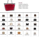 banbeln Organizador de bolso, organizador de bolsas de gamuza, material de gamuza, bolsa suave y no daña (Beige, Medium) - 2