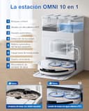 ECOVACS Deebot T50 Omni Gen2 Robot Aspirador Fregasos, 15000 Pa, Cepillo Lateral Extensible y Fregasos, ZeroTangle 2.0, Lavado con Agua Caliente a 75 ℃, Ultrafino 81 mm, Blanco - 6