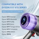 Filtri V11 per Dyson -Filtro di ricambio per aspirapolvere senza fili per Dyson V11 Animal/Absolute/Torque Drive/Fluffy/Complete Pro V15 Detect SV14. (Non adatto per V10, V12, V11 Outsize) - 2
