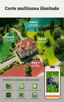 WORX Landroid Vision AI RTK WR304E para 400 m², mapeo automático, módulo RTK, detección Inteligente de obstáculos, estación de Carga Flexible, batería PowerShare - 8