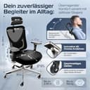 CLOUVOU CleverSeat Bürostuhl Ergonomisch [TESTSIEGER] Schreibtischstuhl 100% individuell einstellbar | Büro Stuhl & Gaming Stuhl | Computerstuhl Home Office Chair Ergonomic | Drehstuhl 150 kg - 3