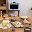 SMEG COF01 Forno combinato da banco - Griglia, Frittura ad aria, Vapore, Cuocere, Convezione, Sbrinamento e Caldo, 10 Funzioni di Cottura - Made in Italy (Blu Pastello) - 6