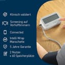 OMRON X4 Connect AFib - Automatisches Blutdruckmessgerät mit App und Bluetooth, Oberarm-Blutdruckmessgerät mit Vorhofflimmern (AFib) Erkennung | klinisch validiert | Diabetiker & Schwangere | 22-42cm - 6