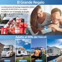 VASTEND Retrocamera Auto Wireless Solare, Magnetica Telecamera Retromarcia con 10000mAh Batteria Ricaricabile, 7 Pollici 1080P Monitor, 170° Grand Angolare, per Camion, Auto, Roulotte - 7