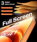 TORRAS Präzise für iPhone 17 Pro für Panzerglas [Full Screen] Exklusive Schutzfolie für iPhone 17 Pro Folie 9H+ glas [Nr.1 Stoßfest], Auto Montage, Kompatibel mit Hülle, 2 Stück - 4