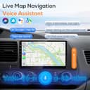 Haudio 2 Din Car Radio with Wireless CarPlay & Android Auto, 10.1 Inch Screen Car Stereo with Mirror Link, GPS, Voice Control, SWC/FM/AM/RDS, 25 Sets UI Fit All Cars With Rear Camera 2+64G - 5