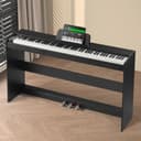 VEVOR Pianoforte Digitale 88 Tasti Completamente Pesati, Tastiera Elettrica Set Pianoforte con Doppia Tastiera, Altoparlanti, Supporto, Cuffie, Pianoforte 200 Suoni e Ritmi, Bluetooth USB MIDI - 8