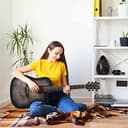 Winzz Westerngitarre 4/4, Akustikgitarre Erwachsene 41 Zoll, Anfänger Gitarren Set (Gravur im Vintage-Stil) - 6