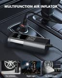 SERVOMASTER Compressore Aria Portatile, Gonfiatore Elettrico Portatile 150PSI, Compressore Auto con Funzione di Arresto Automatico, Display Digitale e Luce LED, per Auto, Moto, Biciclette, Palloni - 6