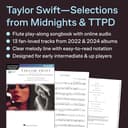 Taylor Swift - Selections from Midnights &: The Tortured Poets Department Flute Play-Along Book with Online Audio - 3