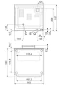 Franza - Forno elettrico professionale acciaio inox per Smeg termoventilato a convenzione 4 teglie libera installazione da appoggio ALFA43X - 3
