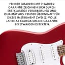 Squier by Fender Debut Collection HSS Stratocaster E-Gitarre, Laurel Griffbrett, Weißes Schlagbrett, Dakota Red - 5
