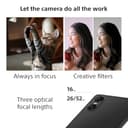 Sony Xperia 10 VI - 6.1 Inch 21:9 Wide OLED - Three optical focal lengths - Lightweight - Android 14 - SIM free - 128GB storage - IP65/68 rating - Dual SIM hybrid 1-36 months warranty - Black - 6