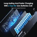 OiLLvi 97Wh Ersatzakku für Dell XPS 15 9550 9560 9570 7590, kompatibel mit Precision 5510 5520 5530 5540, Vostro 7500 7590, 11.4V - 4