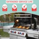 Full Size Griddle Insert for Napoleon Prestige PRO 500, Built-in Prestige 500, P500RBPSS, BIP500RBNSS-3, P500RSIBNK-3, P500, P500N Grills Accessories, Carbon Steel Griddle Plate, 26.3''L X 17.7''W - 4