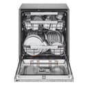 LG QuadWash DB475TXS Lavastoviglie da Incasso, a Scomparsa Totale, Serie 4, Classe A, 14 Coperti, 4 Bracci Irroratori, Vapore, Cerniere Sliding, Apertura Automatica, 3° Cestello, Wi-Fi, Acciaio - 5