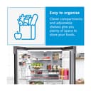 Bosch Home & Kitchen Appliances KFN96APEAG French Door Fridge Freezer with XXL Capacity, NoFrost, HomeConnect, VitaFresh XXL Pro 0C, 183 x 91 cm, Silver, Freestanding, Serie 6 - 6