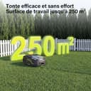 SUNTEK Robot cortacésped inalámbrico periférico – Robot recortadora IA + visión para 250 m², tecnología IA cámara, pendiente hasta 35°, estanqueidad IPX5, cartografía automática, multizonas, control - 8