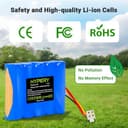 18.5V 4000mAh Ersatz Li-ion Akku für Husqvarna Automower 310, 315, 420, 430X, 440, 450X, für Gardena Sileno R100Li, R130Li, R160Li, Rasenmäherroboter Akku für 584 82 28-01, 589 58 62-01 - 6