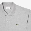 Lacoste Herren Polo-Shirt Kurzarm L1264, Männer Polo-Hemd,3 Knopf,Regular Fit,Grau,5 - 8