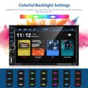 Autoradio Motorsi Wireless CarPlay Bluetooth 5.2, 2 DIN, touchscreen HD da 7 pollici con Android Auto/Mirror Link/comandi al volante/USB/TF/radio FM/audio AUX, telecamera posteriore + microfono - 7