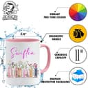 Swiftea Tasse | Geschenke für sie | Tasse Bücherregal Album Design | geburtstagsgeschenk für frauen | tassen | tasse mit namen | tasse bedrucken | geschenke für frauen, Weiß/Rot - 2