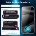 JETech Protector Pantalla para Google Pixel 10 Pro con Protector Lente Cámara, Compatible con Desbloqueo por Huella Dactilar, Cristal Vidrio Templado, HD Claro, 2 Paquetes Cada Uno - 3