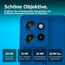 Motorola edge50 neo Smartphone (6,36"-Super-HD-Display, 50-MP-Kamera mit Moto-KI, 8/256 GB, 4310 mAh, Android 14) Nautical Blue (Veganes Kunstleder), inkl. Schutzcover - 3