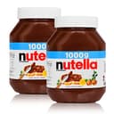 2x Ferrero Nutella Glas Brotaufstrich Schokolade 1000g - 1