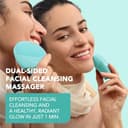 FOREO LUNA 4 mini, spazzola detergente viso, Massaggio viso, Favorisce l'assorbimento delle formule di skincare, Spazzola viso da viaggio, Per tutti i tipi di pelle, Arctic Blue - 2