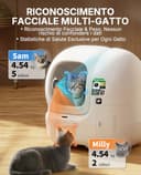 PETKIT PUROBOT MAX PRO 2 Lettiera Gatto Autopulente, Fotocamera AI, Ingresso Ultra Largo, Visione Notturna 210°, App WiFi 2,4/5GHz, Imballaggio Senza Contatto, Monitoraggio Salute, Multi-Gatto - 4