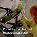 Bugaboo Donkey 5 Mono, Convertibile in un Passeggino Doppio Affiancato, Design Migliorato, Seduta Reversibile, Guida a una Mano e Archiviazione Espandibile, Graphite/Stormy Blue - 5