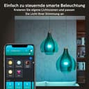 Philips Hue White & Color Ambiance Starter Set mit E27 Lampen 2-er Pack (1100), Smart Button + Hue Bridge, 16 Mio. Farben per Sprache und App steuerbar - 3