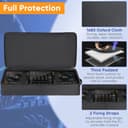 Aleemin Bolsa para controlador de DJ compatible con DDJ FLX10 / 1000 / REV7 / REV5 / SC LIVE 4, funda blanda para DJ con múltiples bolsillos para controlador de DJ y accesorios (mediano) - 3