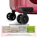 LOUIS KAISER Abierto al frente, Rojo vino, Carry-On 20-Inch, Estilo de lujo mate - 6