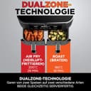Ninja Foodi Dual Zone Digitale Heißluftfritteuse, 7,6L Airfryer, 2 Fächer, Antihaftbeschichtung, spülmaschinenfeste Körbe, 6-in-1, 4-6 Portionen, Schwarz AF300EU - 5