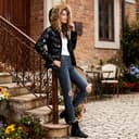 Generisch Winterjacke Damen Schwarz Glänzende Daunenjacke Verdickte Daunenmantel Mit Fellkapuze Puffer Jacke Warme Gesteppter Dicke Steppjacke Pufferjacke - 2