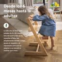 Trona Tripp Trapp de Stokke (Natural) con Bandeja Stokke (White) - Incluye Silla Tripp Trapp, Baby Set 2 para Niños de 6 a 36 Meses - Ajustable y Fácil de Limpiar - 7